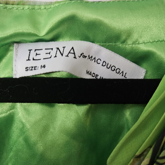 Ienna for Mac Duggal Floral Long Sleeve Chiffon A-Line Gown Sz 14 NWT 56013 - Picture 7 of 14